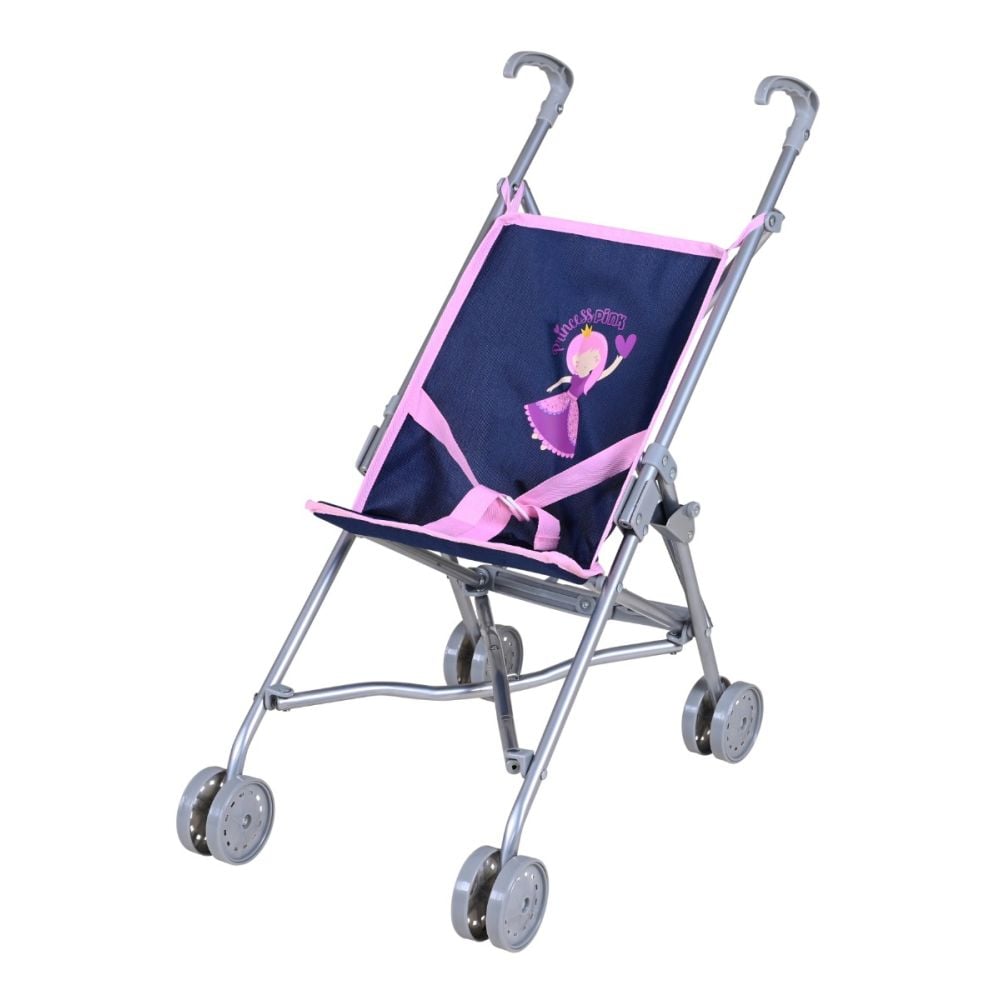 Carucior sport pentru papusi, Knorr Toys Sim, 42 x 27 x 55 cm, Princess Blue