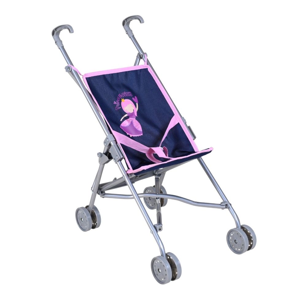 Carucior sport pentru papusi, Knorr Toys Sim, 42 x 27 x 55 cm, Princess Blue