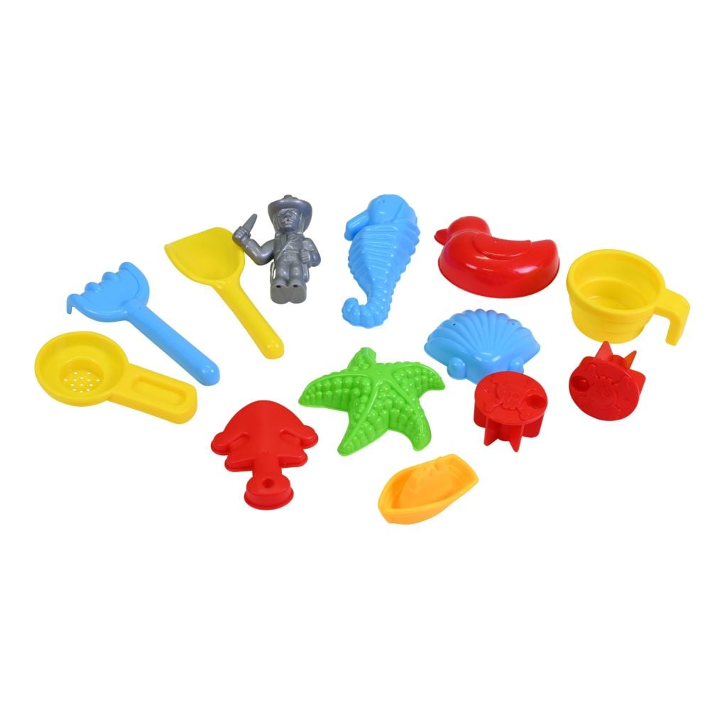 Masuta pliabila de joaca cu nisip si apa, Knorr Toys, 51 x 31.5 x 58 cm, Corabia piratilor
