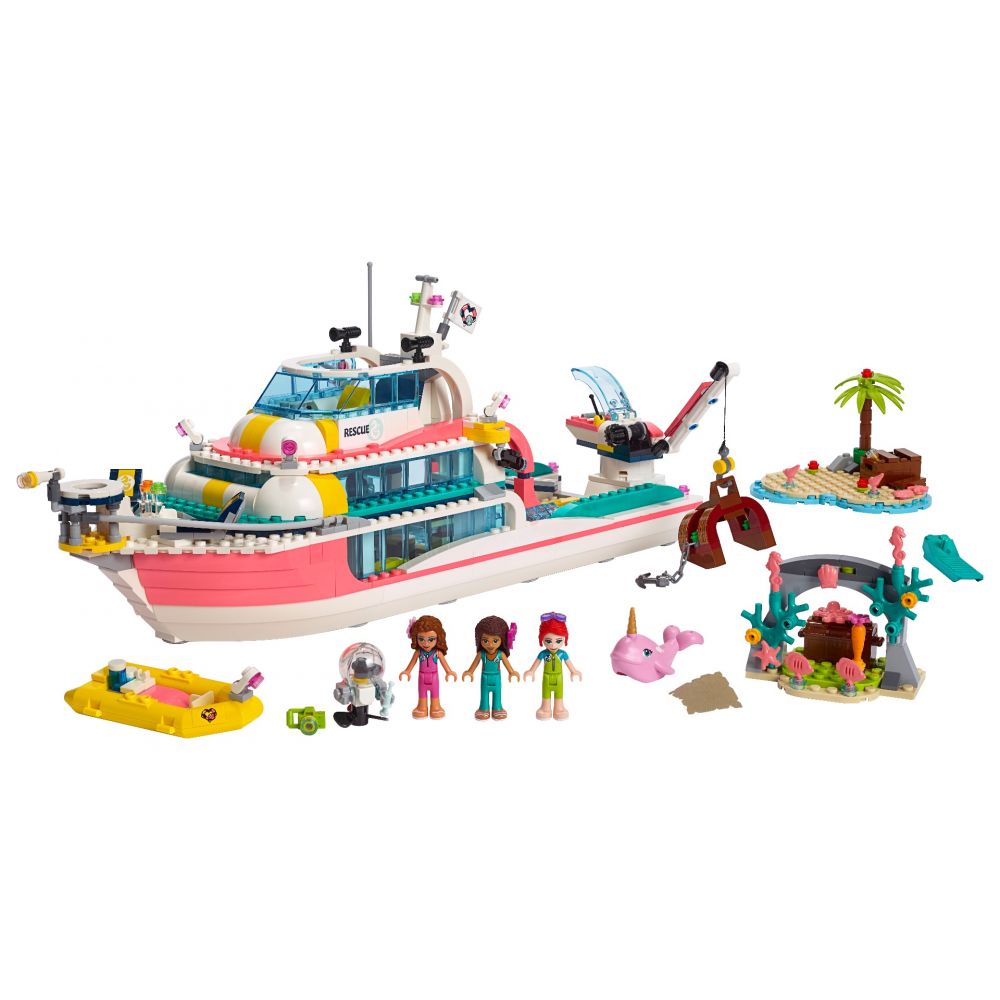LEGO® Friends - Barca pentru misiuni de salvare (41381)