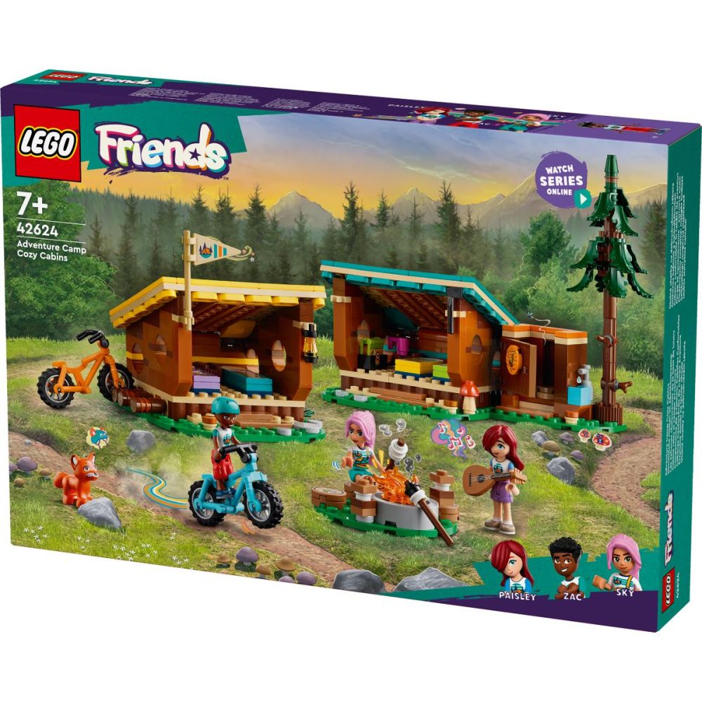 LEGO® Friends - Cabane confortabile in tabara de aventuri (42624)