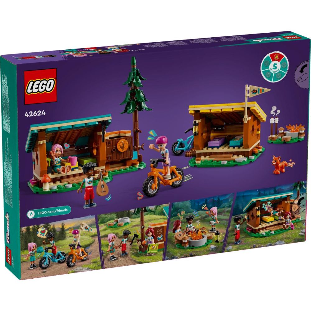 LEGO® Friends - Cabane confortabile in tabara de aventuri (42624)