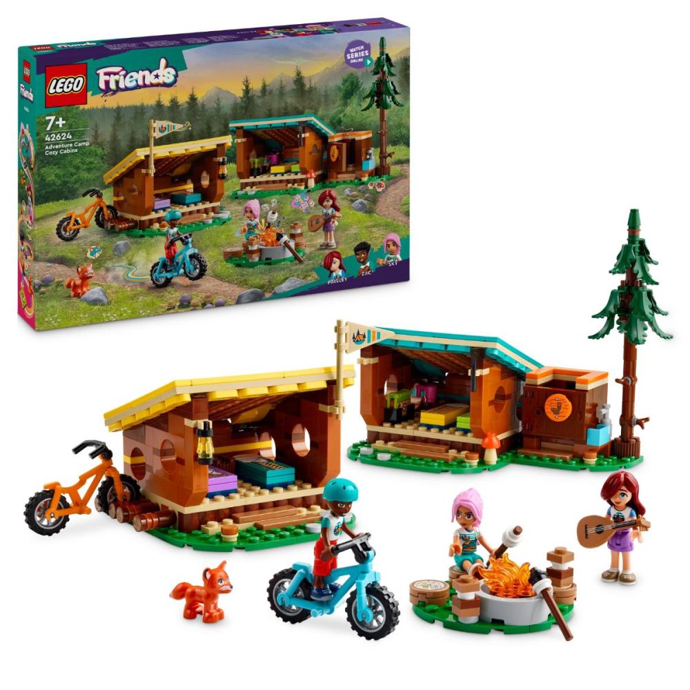 LEGO® Friends - Cabane confortabile in tabara de aventuri (42624)