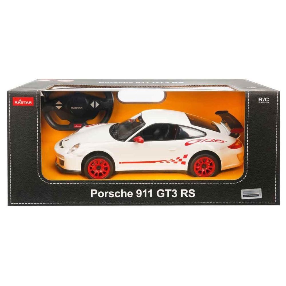 Masina cu telecomanda Rastar, Porsche GT3 RS, Alb