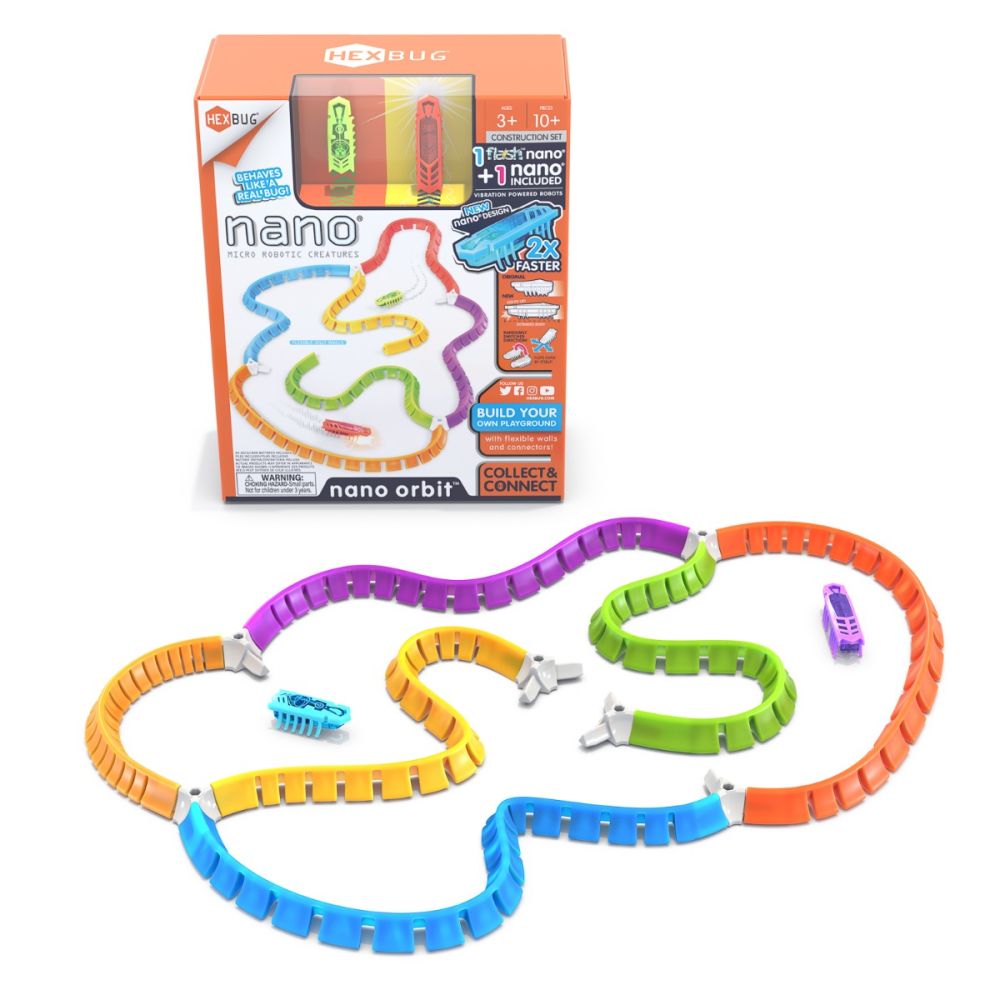 Set de joaca cu 6 segmente de traseu si 2 insecte Hexbug Nano Orbit