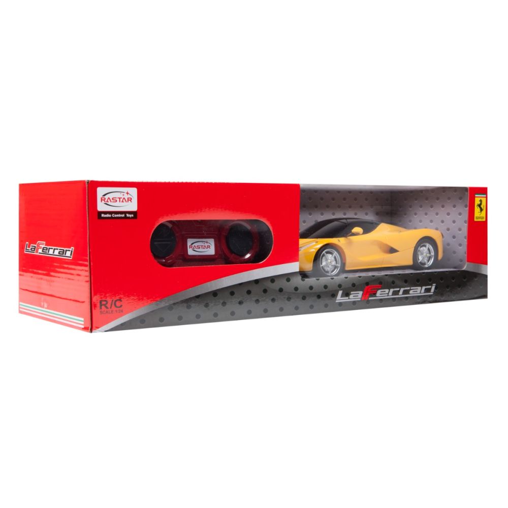 Masina cu telecomanda Rastar Ferrari LaFerrari, 1:24, Galben