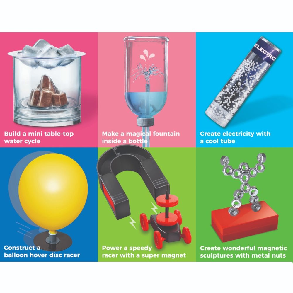 Kit stiintific cu 42 experimente STEAM Kids, 4M, Descoperiri stiintiice, Vol 1