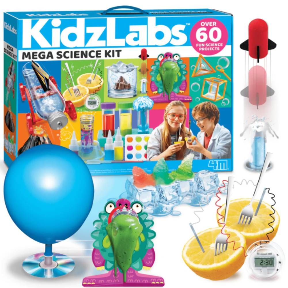 Mega set de experimente stiintifice, 4M, KidzLabs