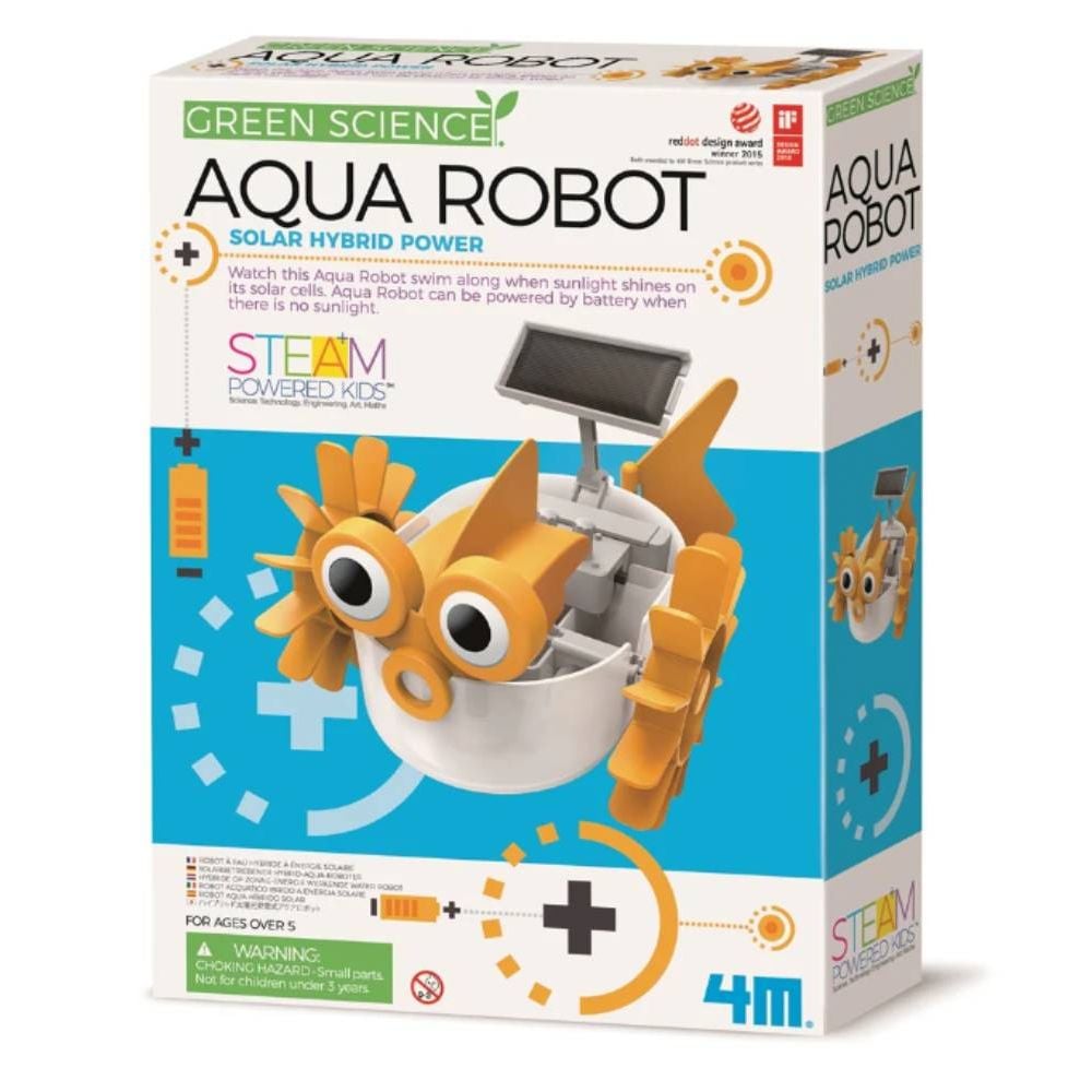 Kit Constructie robot ecologic acvatic, 4M, Stiinta verde