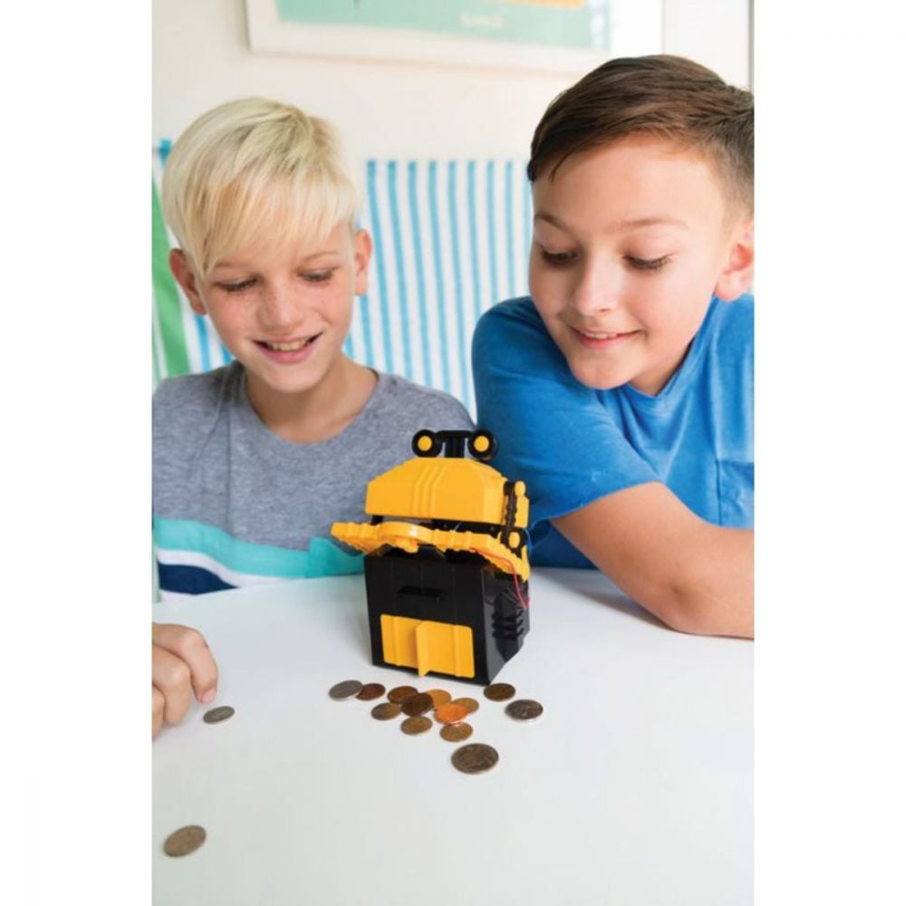 Kit constructie robot, 4M, Money Bank Robot Kidz Robotix