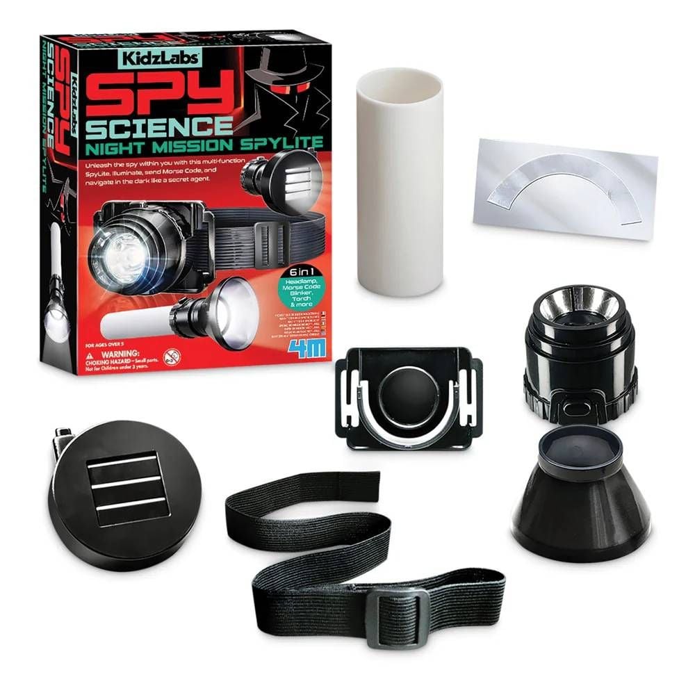 Set educativ, Kit Stem, 4M, Lanterna spionului 6 in 1, Kidzlabs