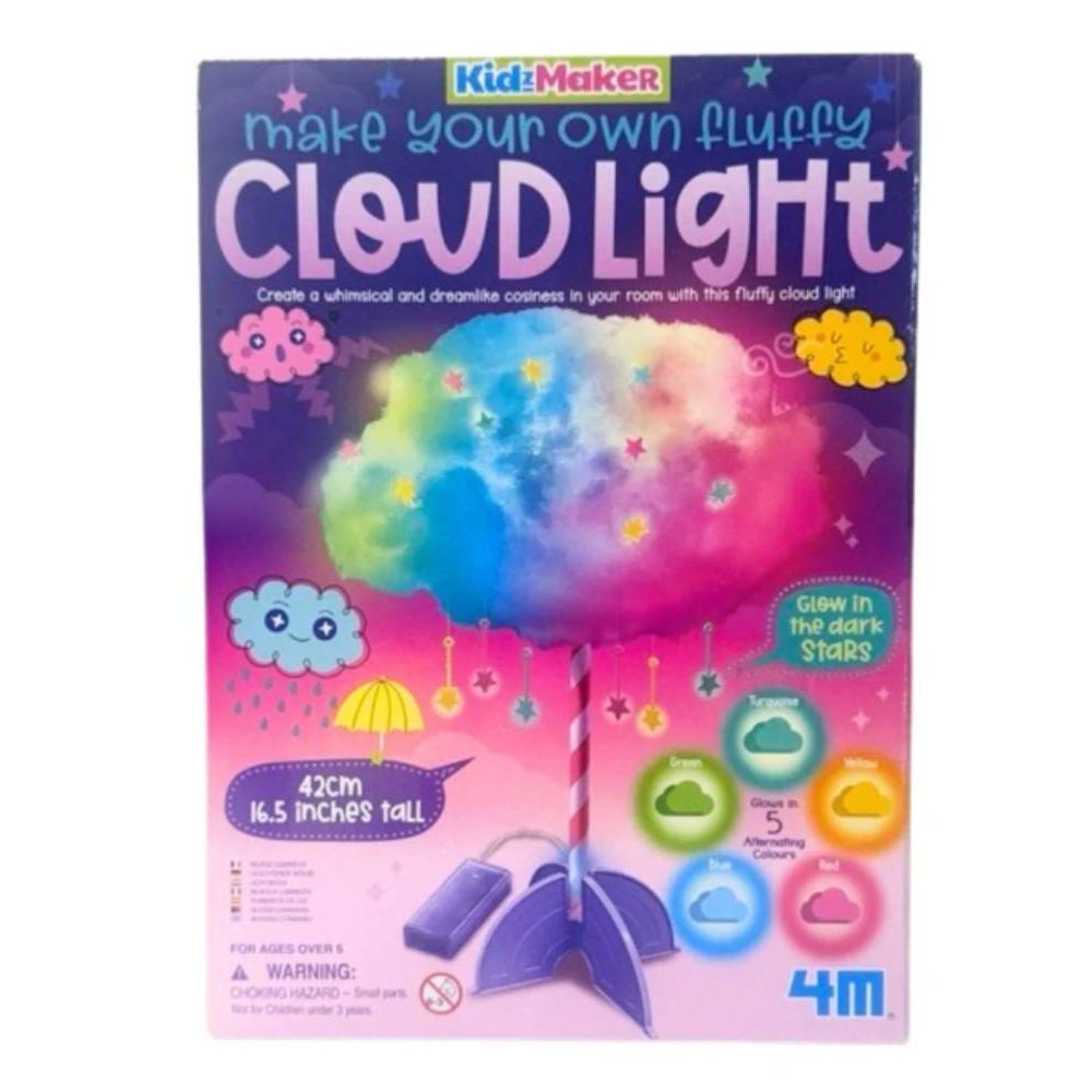 Set creativ, Lampa nor pufoasa DIY, 4M, KidzMaker