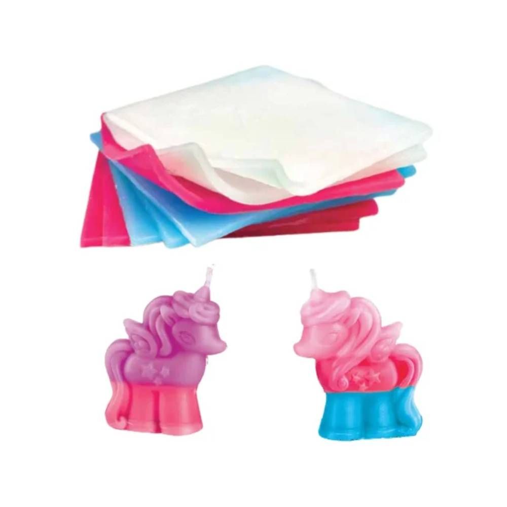 Kit creativ, 4M, Creeaza lumanari 3D cu unicorn, KidzMaker