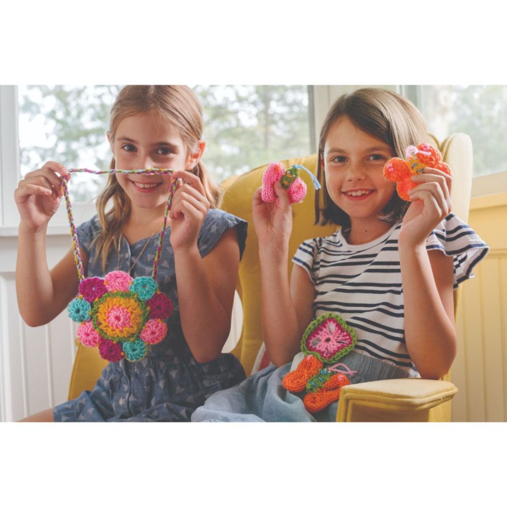 Kit stiintific STEAM Kids, 4M, Tricotat si crosetat | Noriel