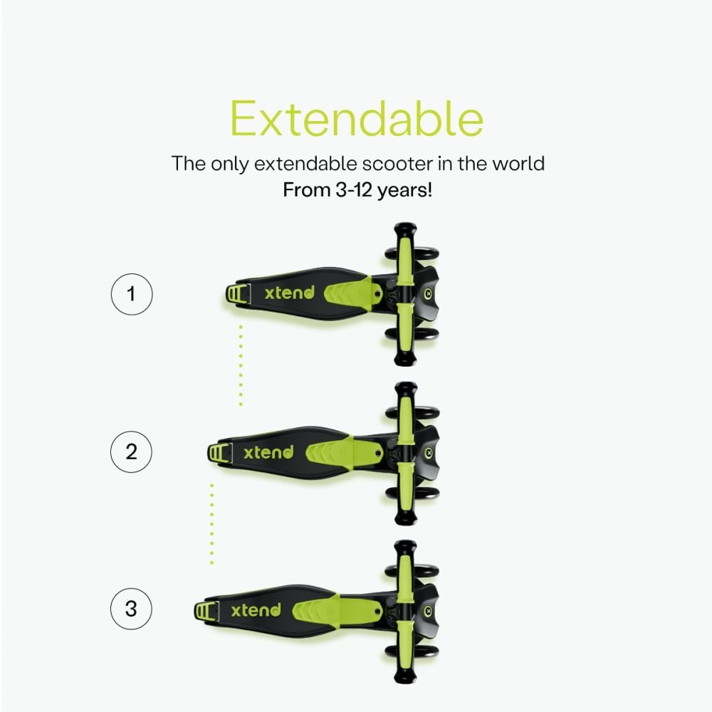 Trotineta 3 in 1, Smart Trike Xtend, Ride-On, Lime