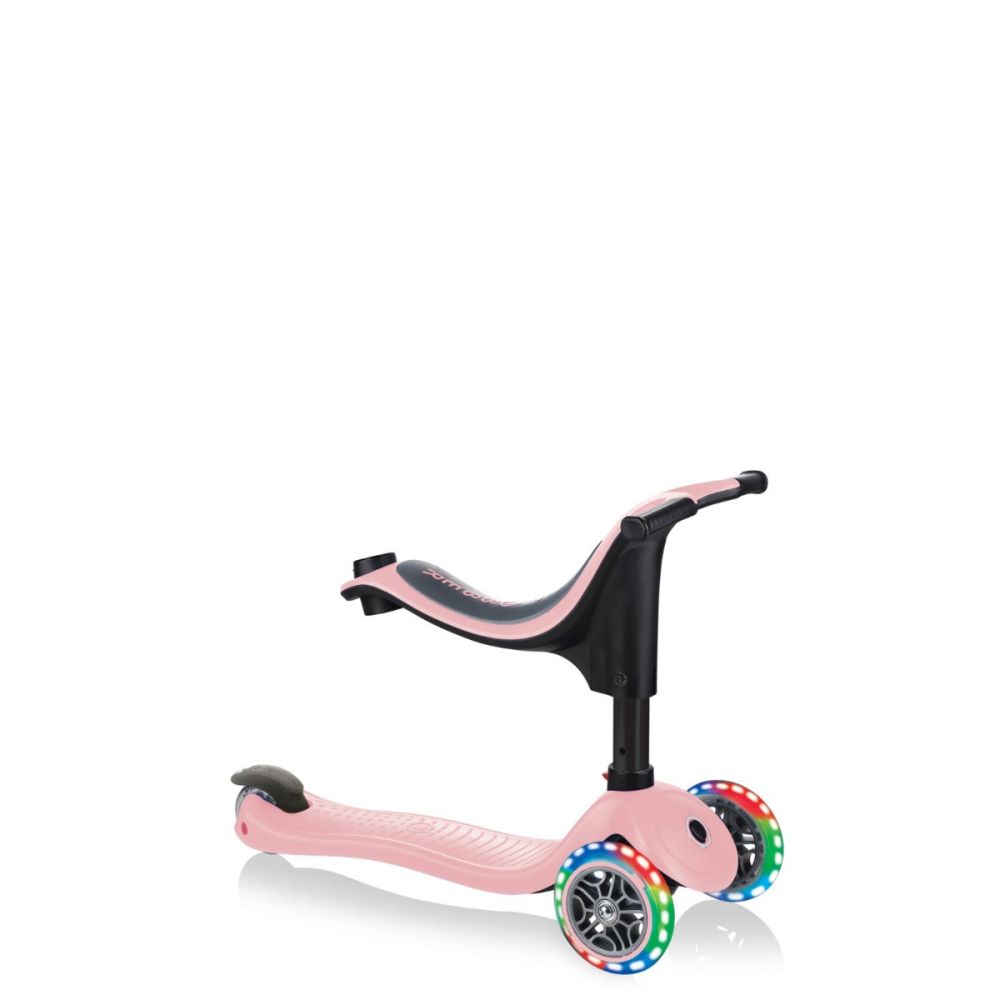 Trotineta Globber Go-Up Sporty, 3 in 1, cu lumini, Roz