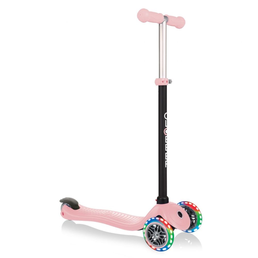 Trotineta Globber Go-Up Sporty, 3 in 1, cu lumini, Roz