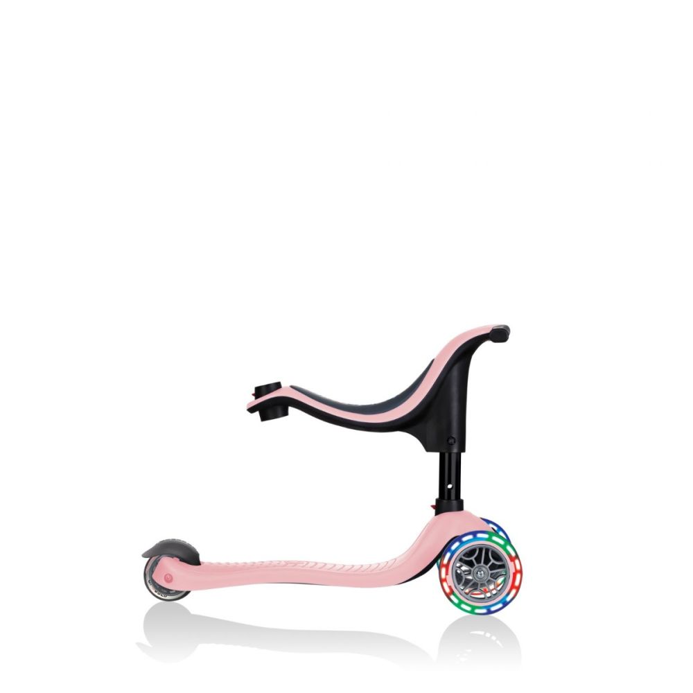 Trotineta Globber Go-Up Sporty, 3 in 1, cu lumini, Roz