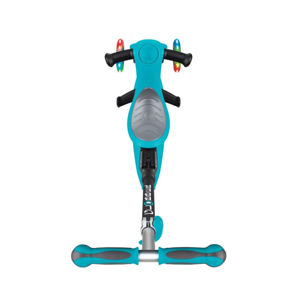 Trotineta Globber Go-Up, 4 in 1, Deluxe Lights, Turcoaz