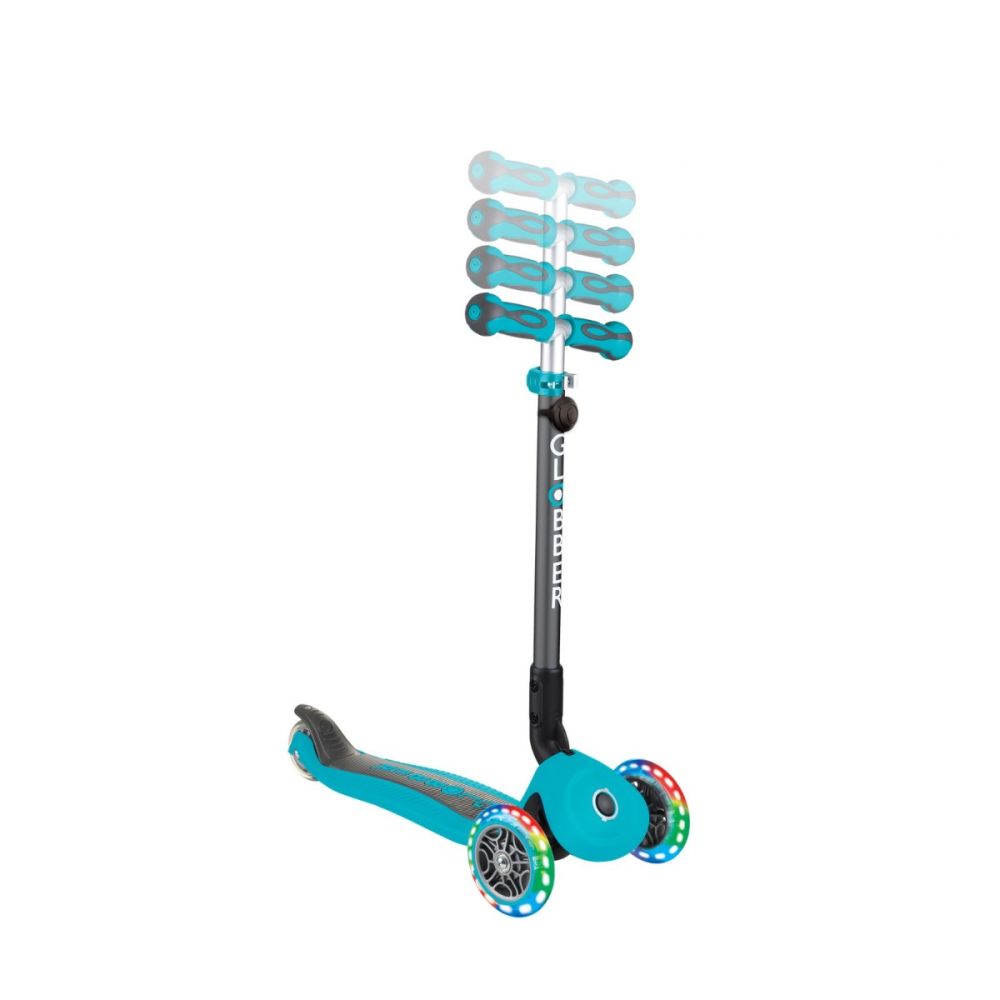 Trotineta Globber Go-Up, 4 in 1, Deluxe Lights, Turcoaz