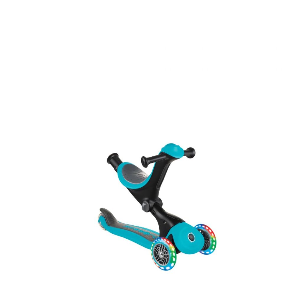 Trotineta Globber Go-Up, 4 in 1, Deluxe Lights, Turcoaz
