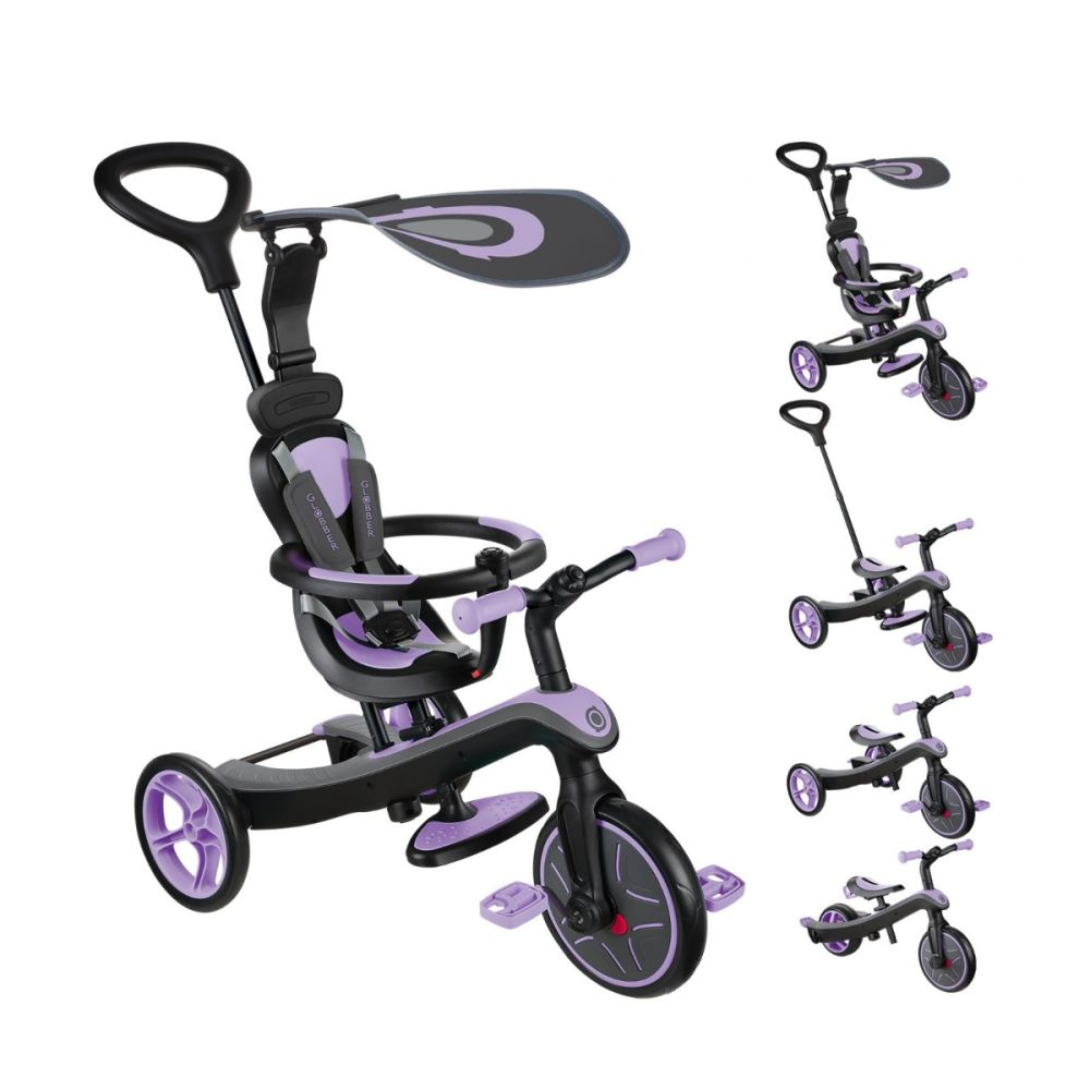 Tricicleta Globber Explorer, 4 In 1, Violet