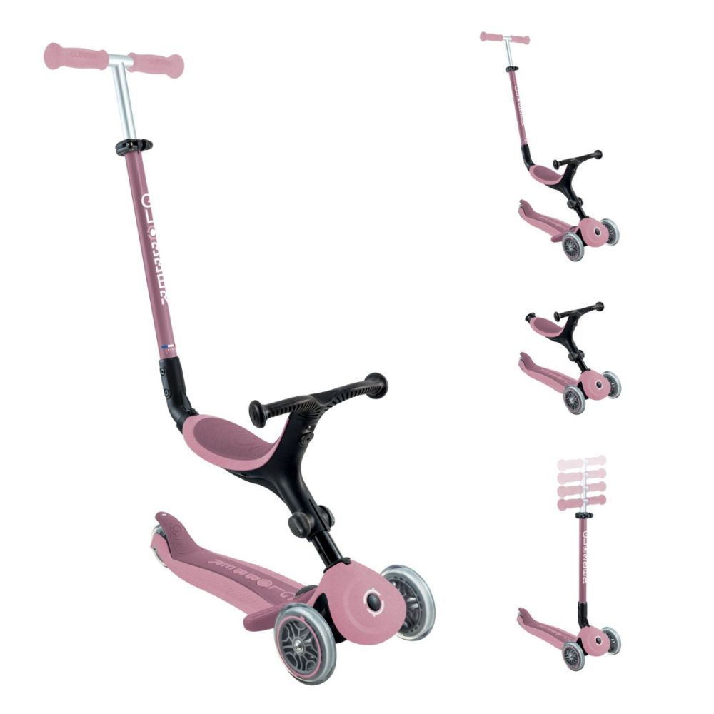 Trotineta Globber Go-Up, 4 in 1, Active Ecologic Roz