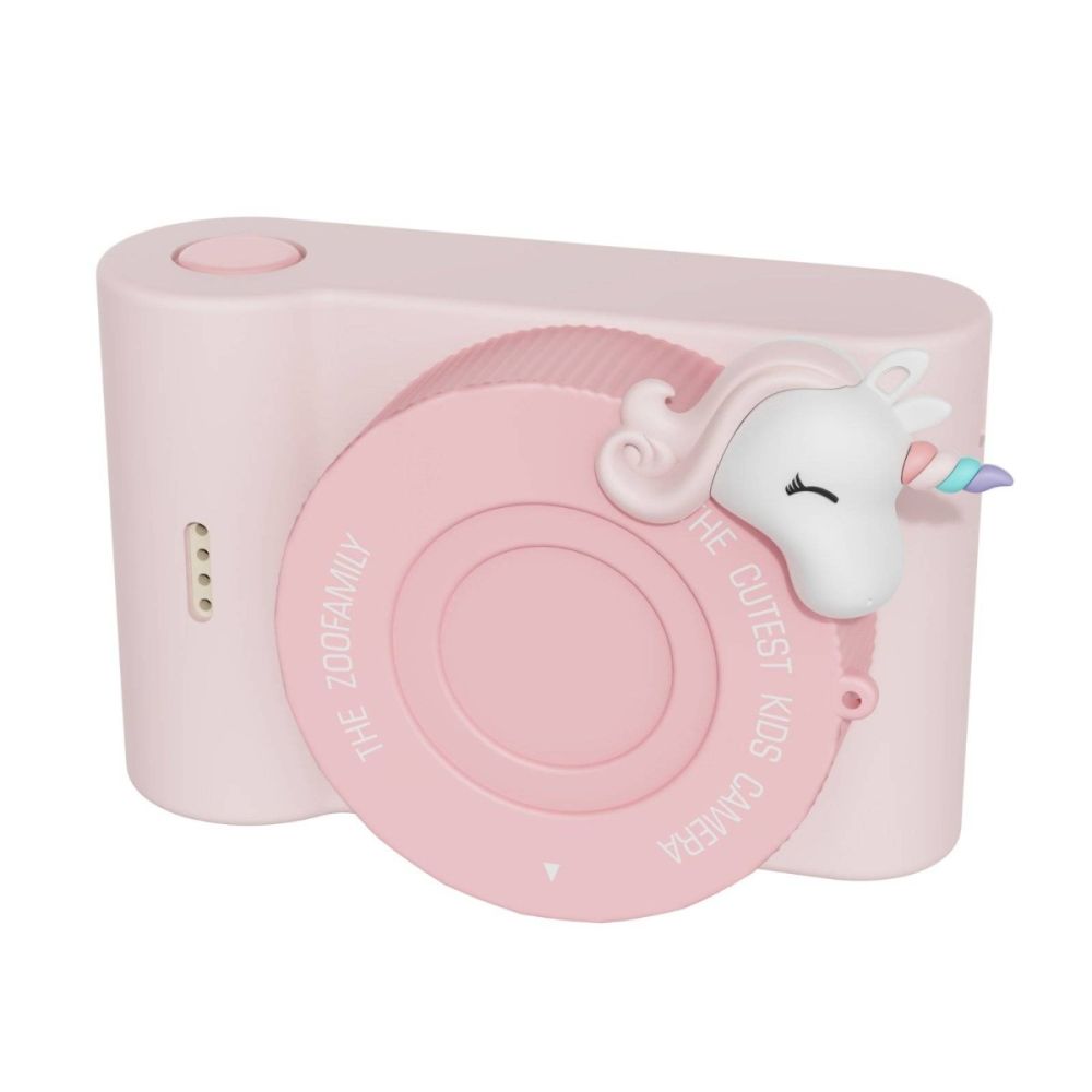 Aparat foto video digital, cu ecran tactic si camera selfie, The Zoo Family Urban, Unicorn