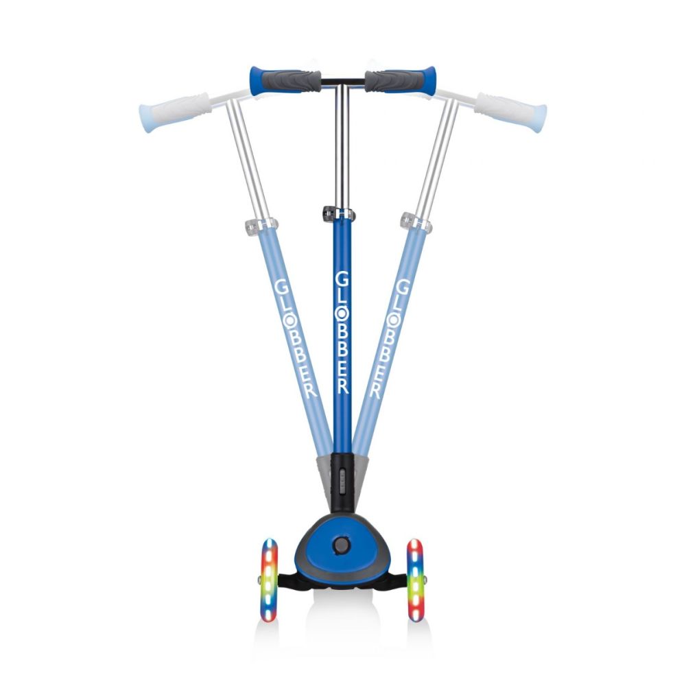Trotineta pliabila, Globber, Elite Deluxe Lights, Albastru