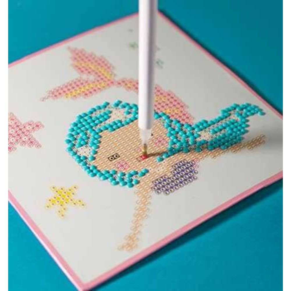 Set creativ 6 In 1, Diamond Dotz, Sirena, Pictura cu diamante
