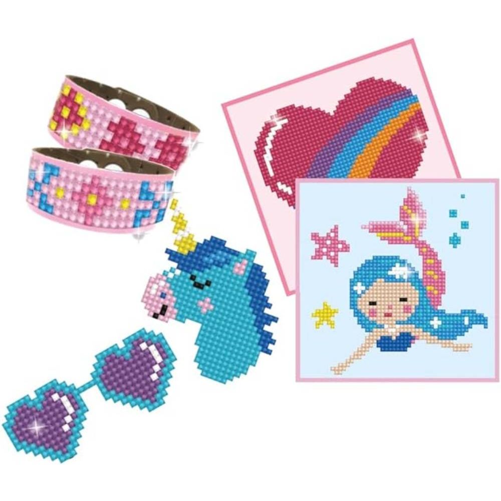 Set creativ 6 In 1, Diamond Dotz, Sirena, Pictura cu diamante | Noriel