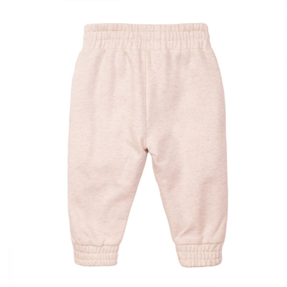 Pantaloni sport cu banda elastica roz pal Minoti 4Todjpant