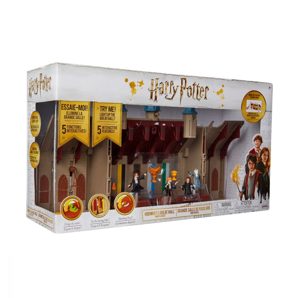 Set de joaca cu figurine Harry Potter, Deluxe Hogwarts Great Hall