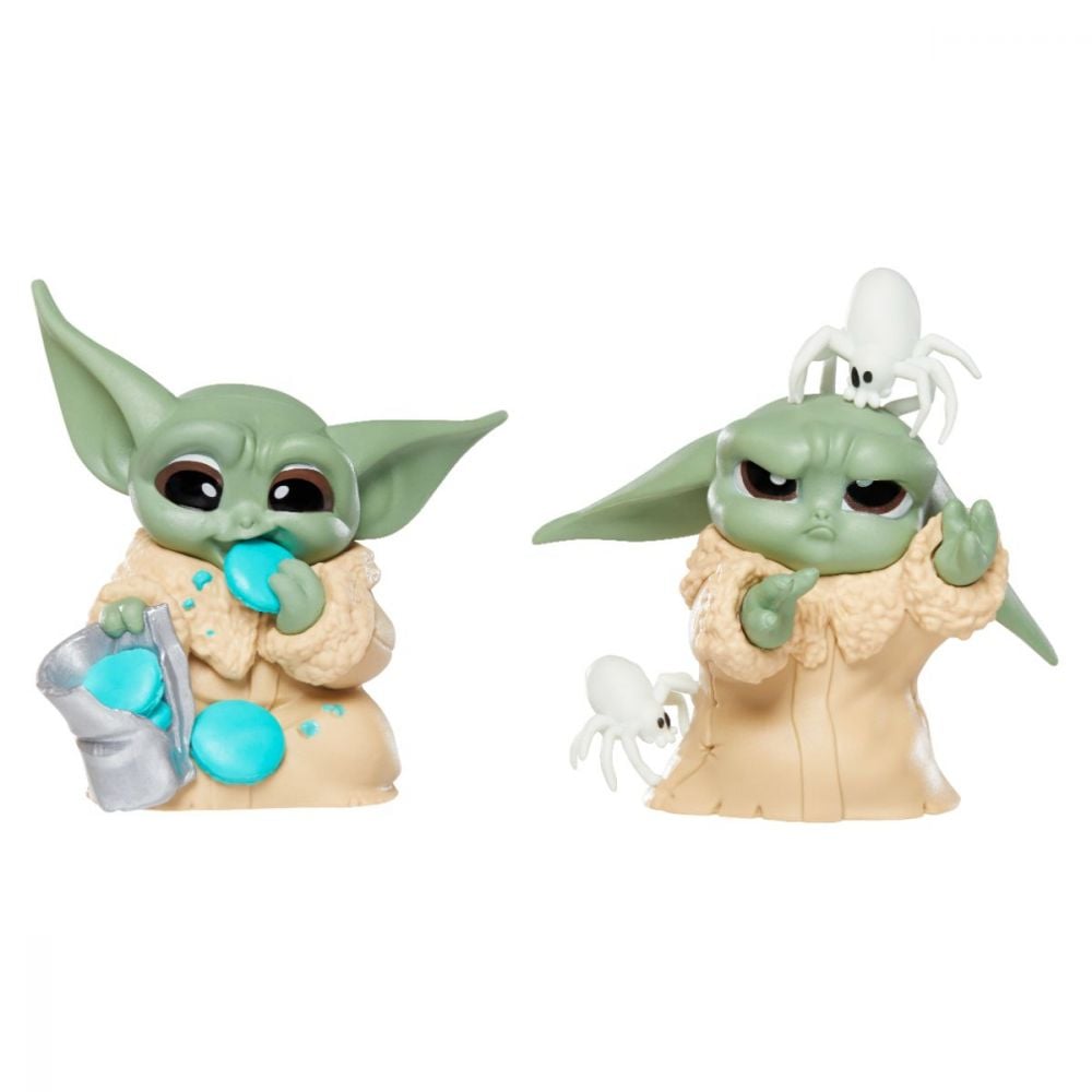 Set 2 figurine Baby Yoda, Star Wars, Mandalorian Grogu, Bounty Collection F5861 F5857
