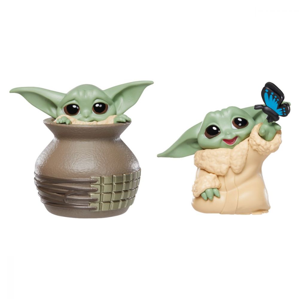 Set 2 figurine Baby Yoda, Star Wars, Mandalorian Grogu, Bounty Collection F5858 F5859