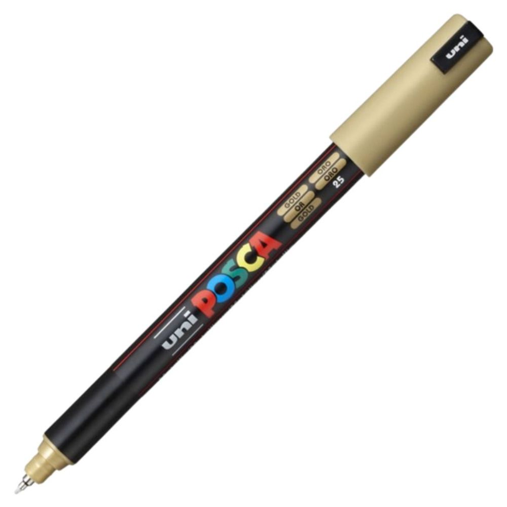 Set markere Posca, UNI PC-1MR, 0.7 MM, Varf Fin Metalic, 8 culori metalizate