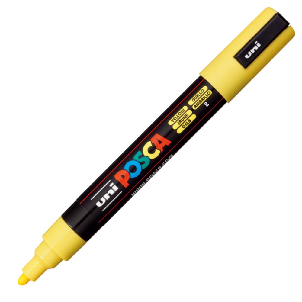 Set markere Posca, UNI PC-5M, 1.8-2.5 MM, 4 culori