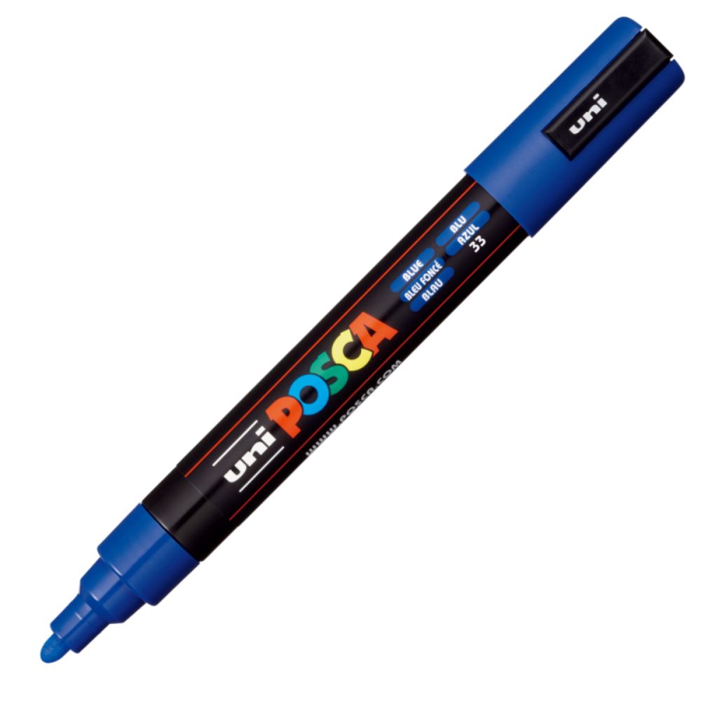 Set markere Posca, UNI PC-5M, 1.8-2.5 MM, 4 culori