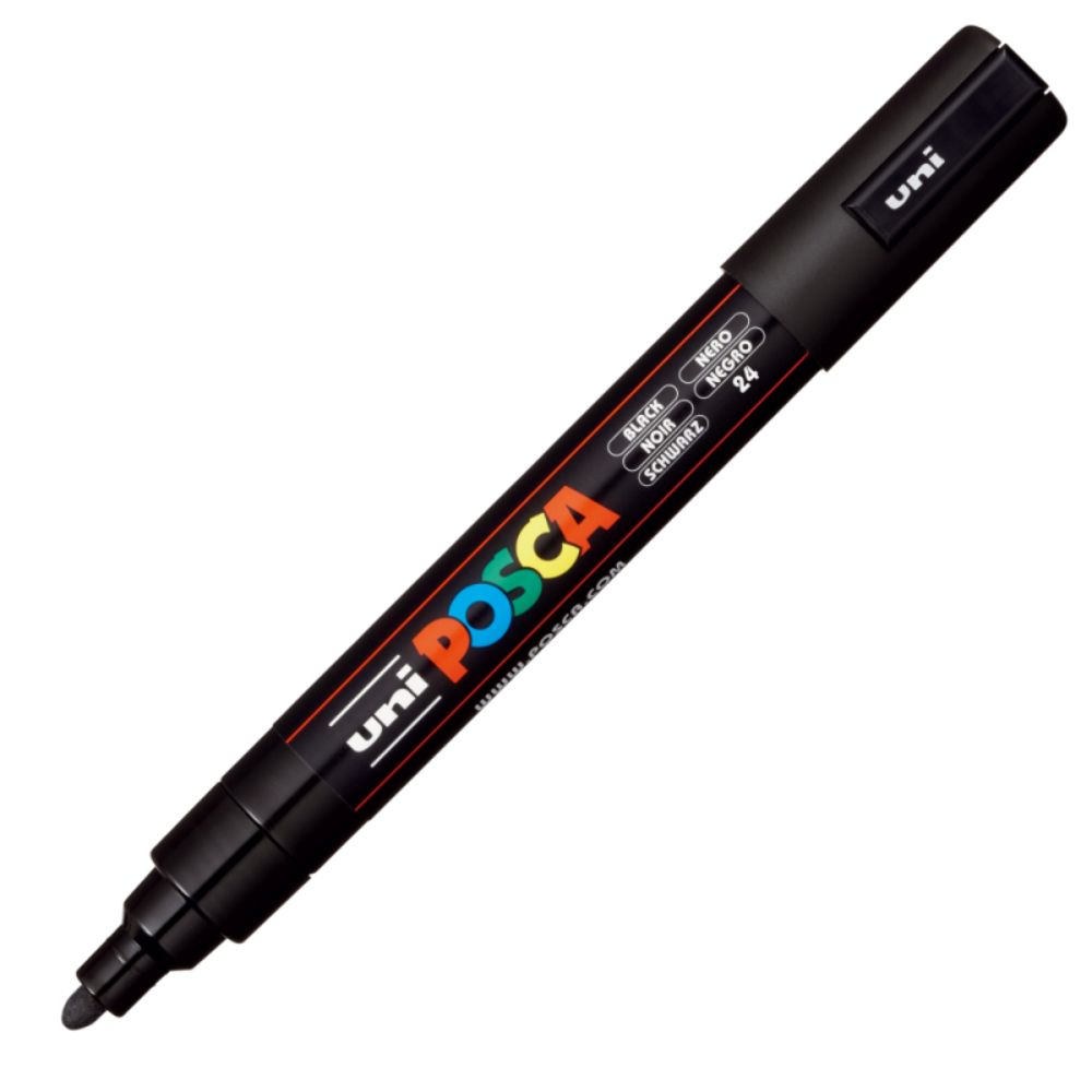 Set markere Posca, UNI PC-5M, 1.8-2.5 MM, 4 culori