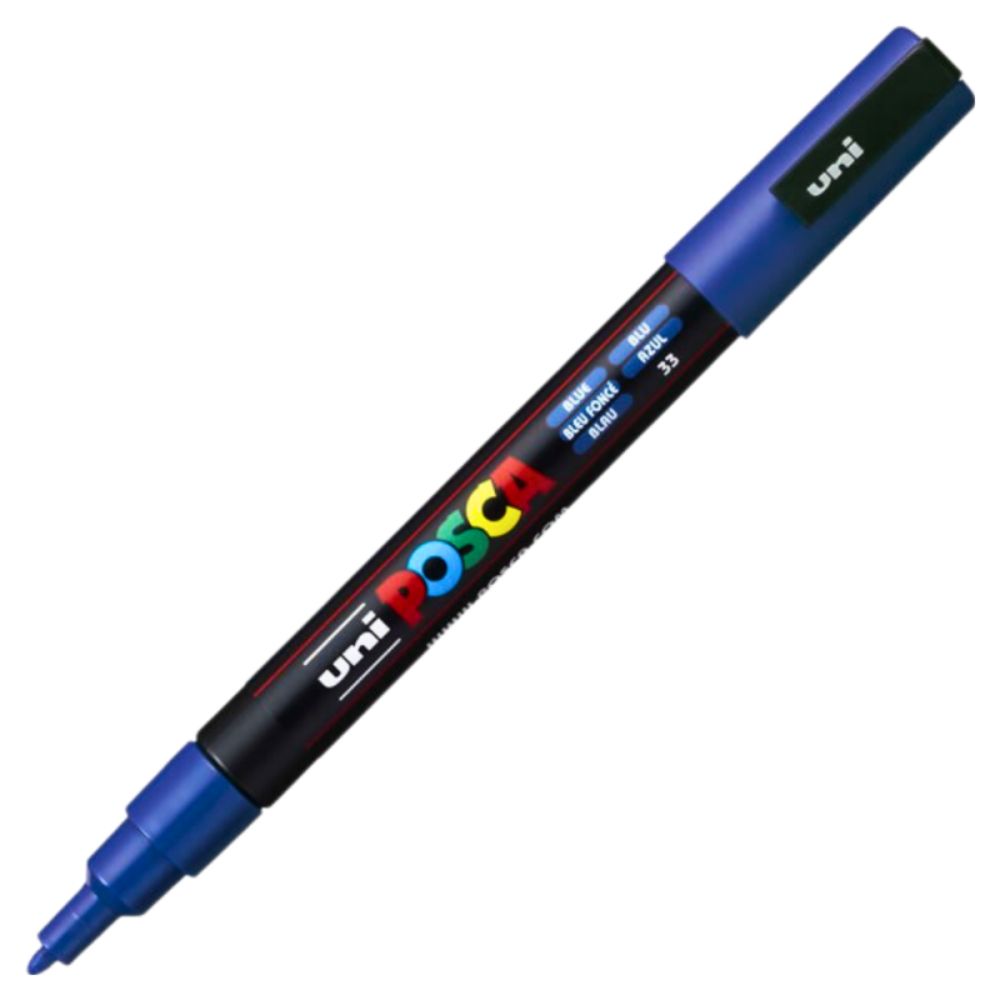 Set markere Posca, UNI PC-3M, 0.9-1.3 MM, 4 culori