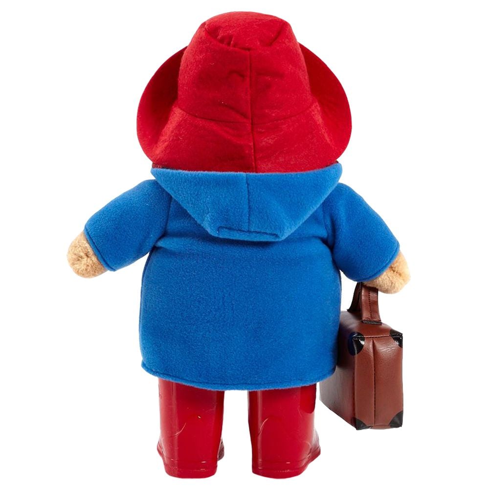 Jucarie de plus, Rainbow Designs, Ursuletul Paddington cu valiza si cizme, 30 cm