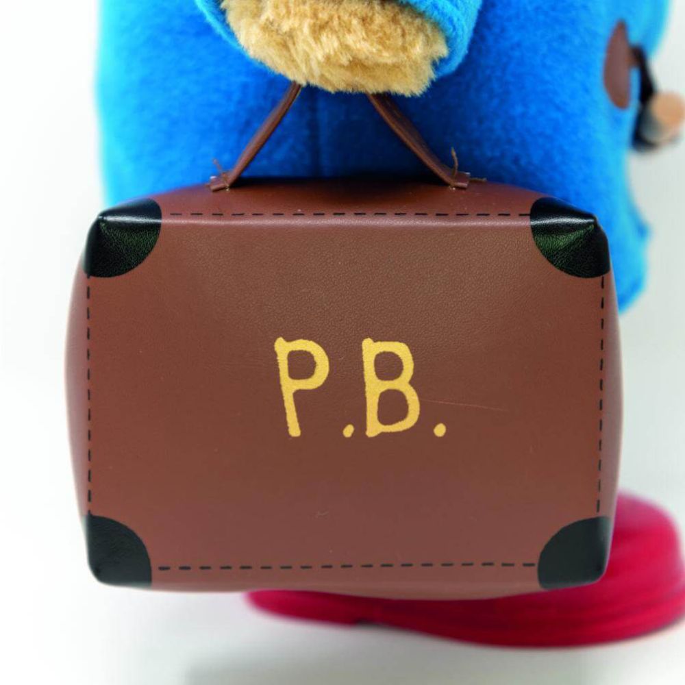 Jucarie de plus, Rainbow Designs, Ursuletul Paddington cu valiza si cizme, 30 cm