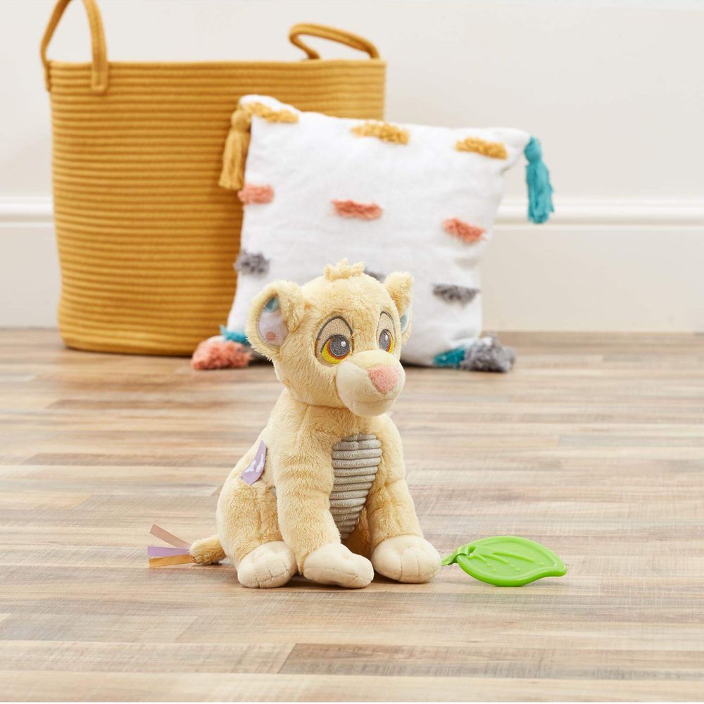 Jucarie senzoriala de plus, Rainbow Designs, Lion King, 18 cm