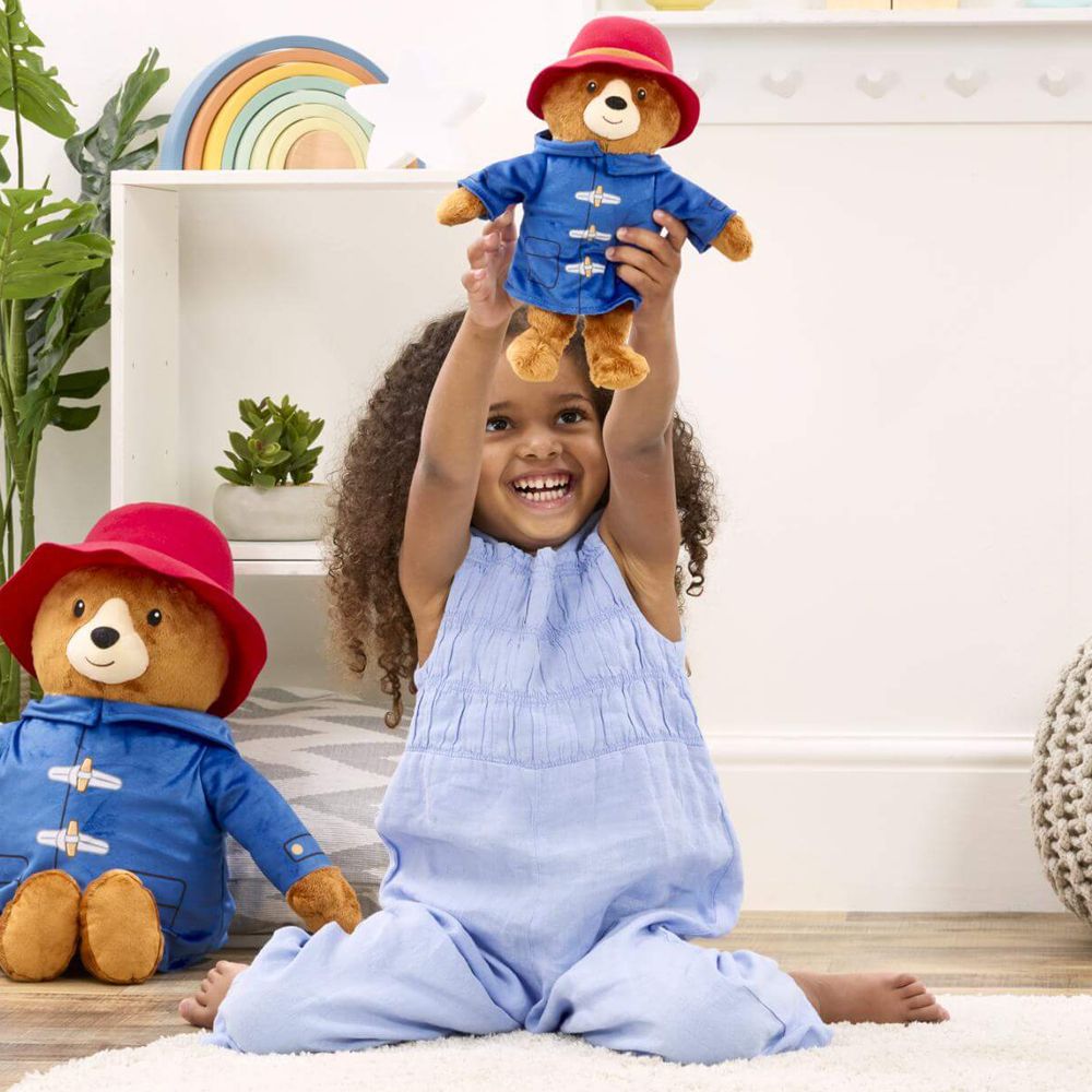 Jucarie de plus cu sunete, Rainbow Designs, Ursuletul Paddington in Peru, 22 cm