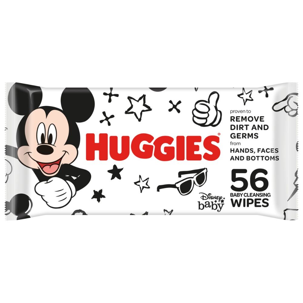 Servetele umede, Huggies, Mickey Mouse, 56 bucati