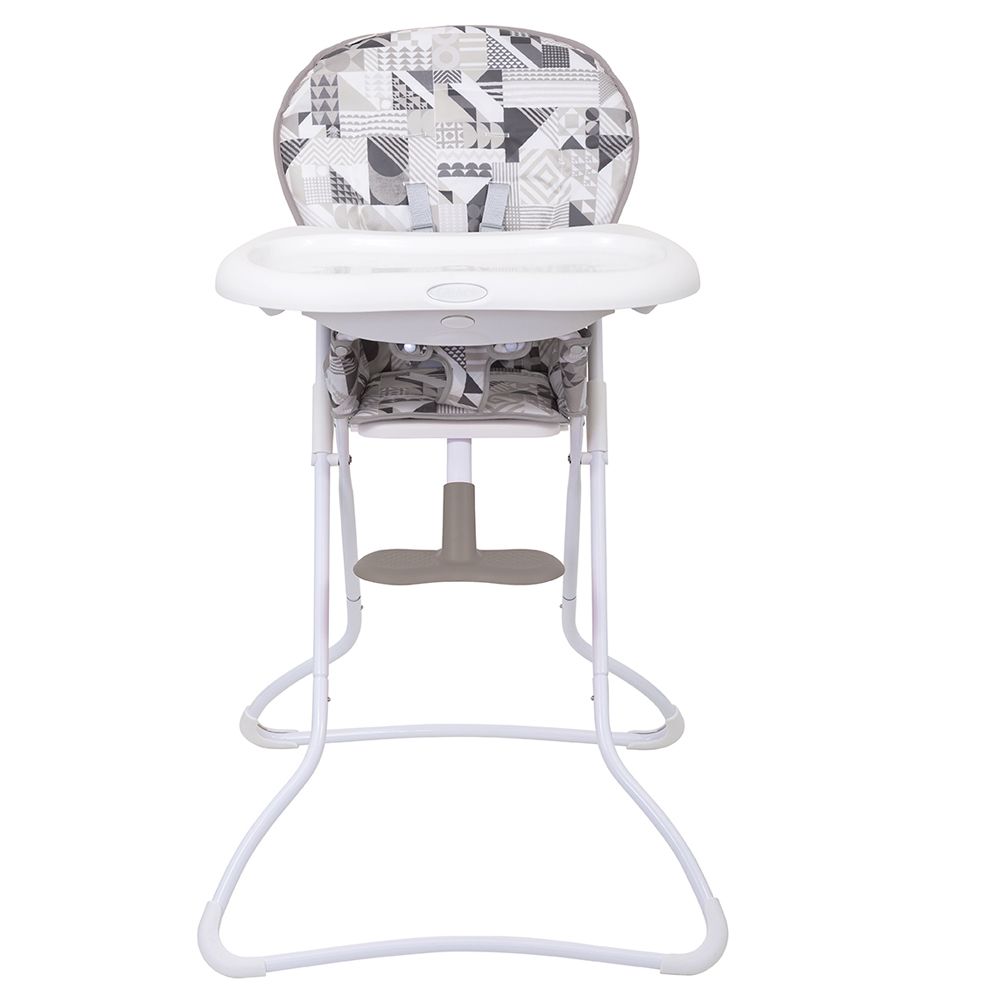 Scaun de masa Graco, Snack N Stow, Patchwork Grey