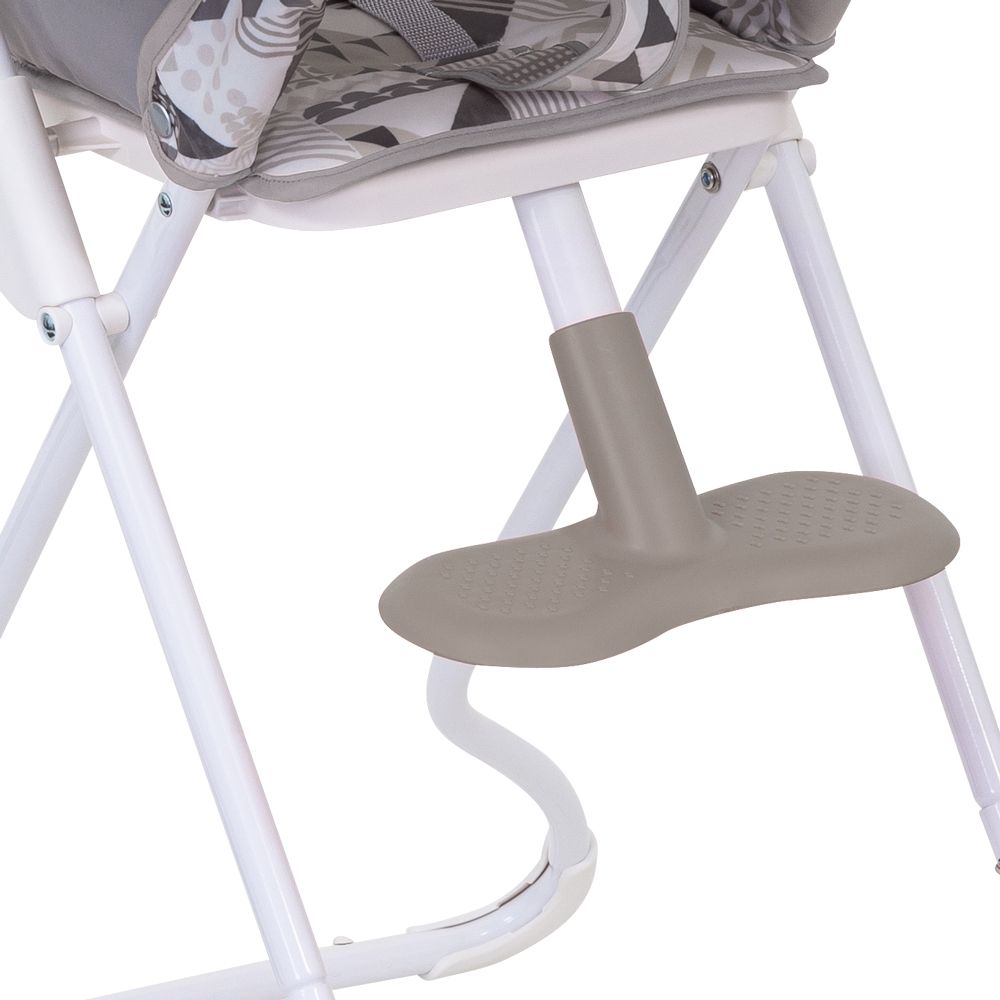 Scaun de masa Graco, Snack N Stow, Patchwork Grey