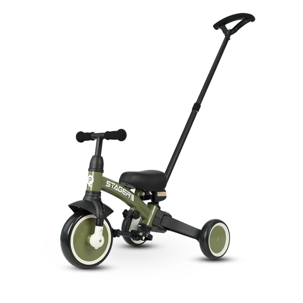 Tricicleta evolutiva pliabila, Qplay Stager, Verde