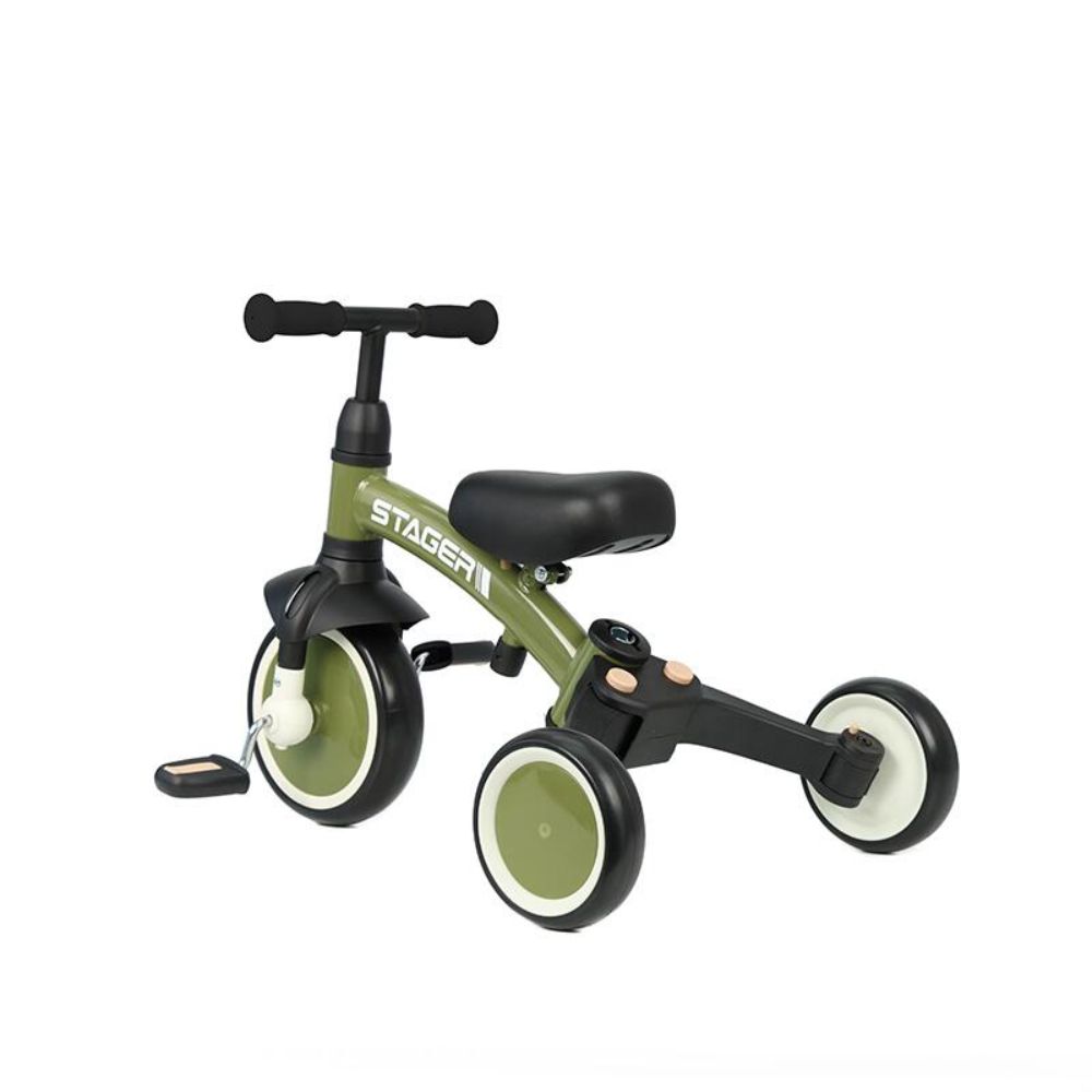 Tricicleta evolutiva pliabila, Qplay Stager, Verde