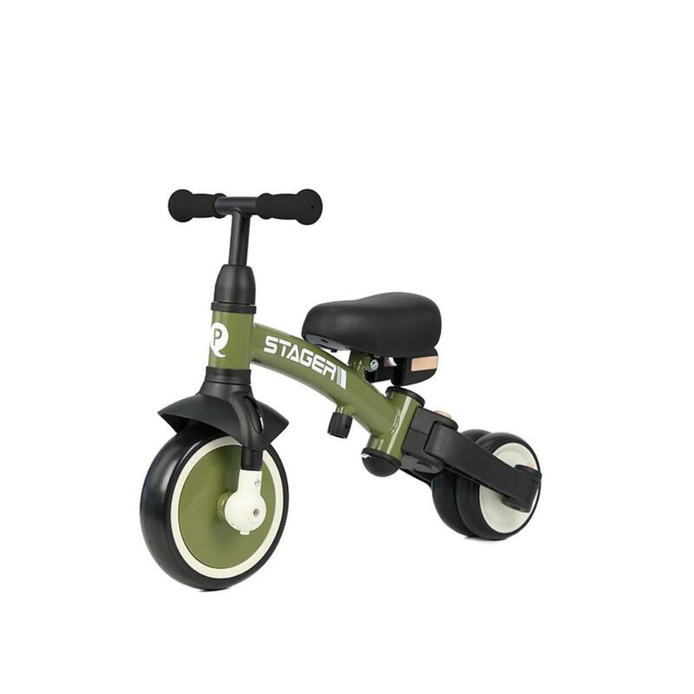 Tricicleta evolutiva pliabila, Qplay Stager, Verde